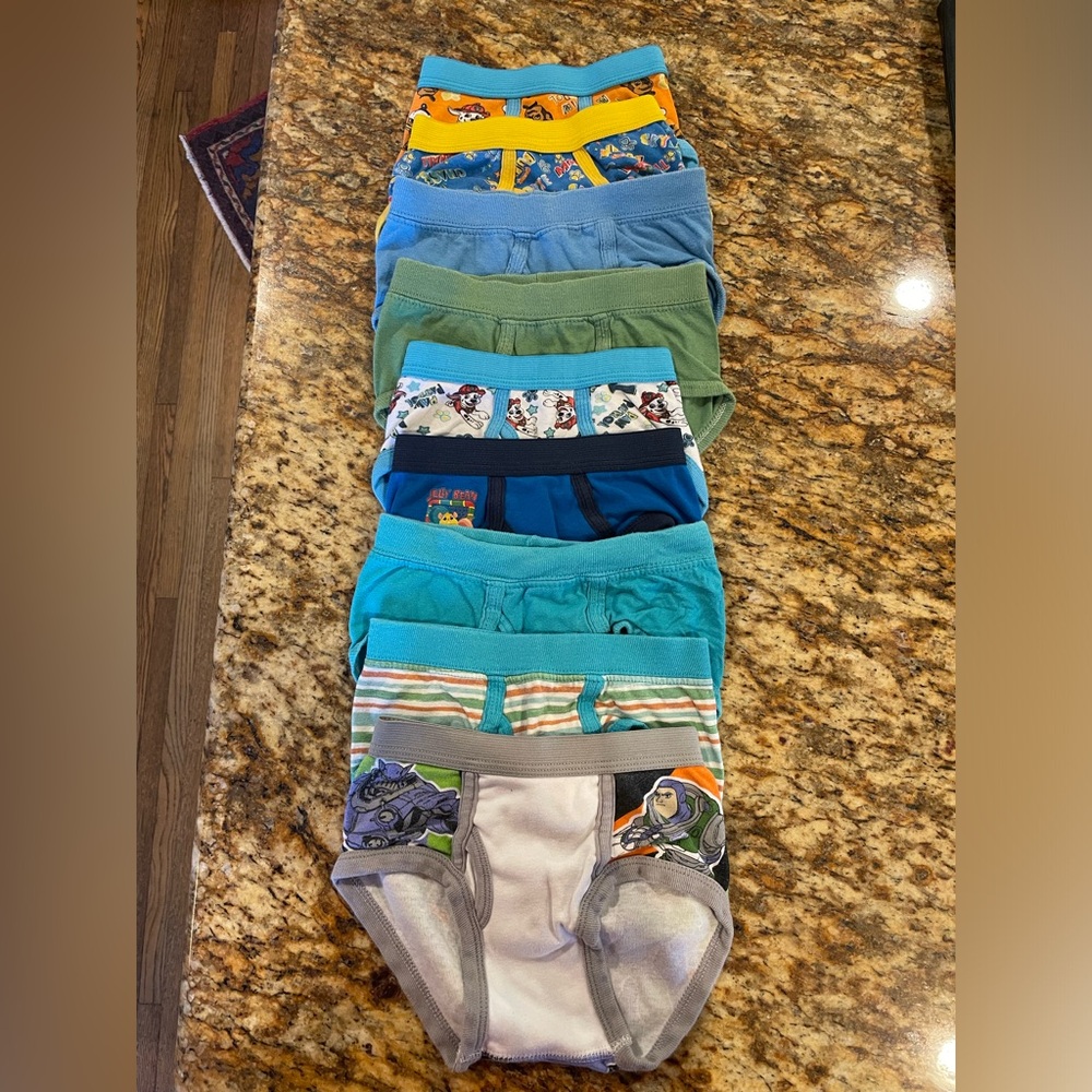 Bundle of 9 boys underwear Size 4T